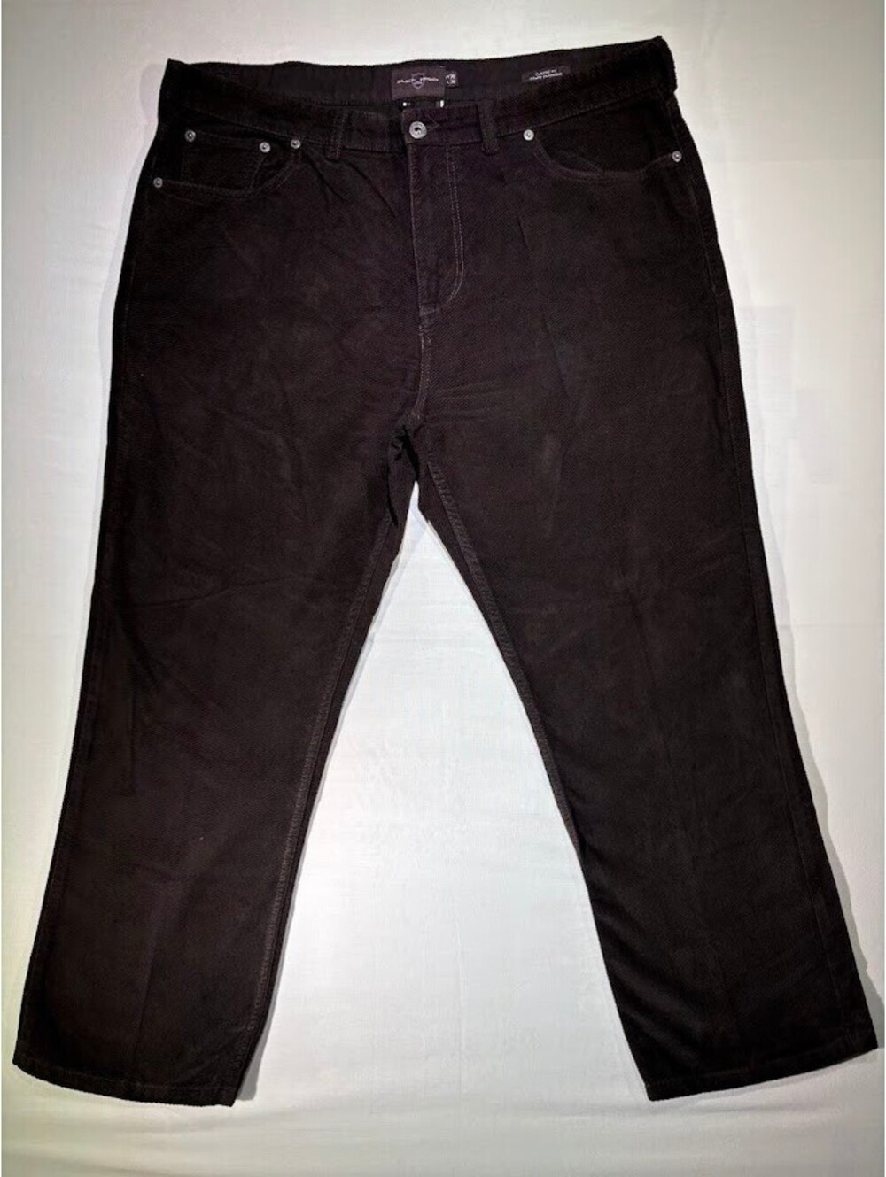 Black Brown 1826 Men's 38x30 Classic Fit Corduroy Pants Dark Brown Cord Chinos